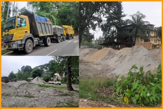 Three illegal stone loaded dumpers seized