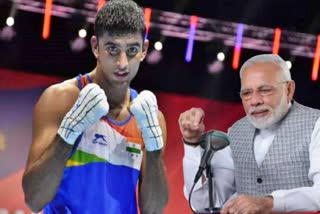 prime minister narendra modi boxer manish kaushik tokyo olympics