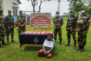 bsf caught illegal bangaladeshi immigrant in Indo-Bangladesh border in dhubri assam
