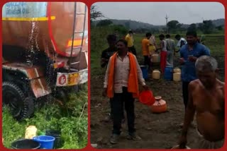 Diesel-filled tanker overturned on National Highway