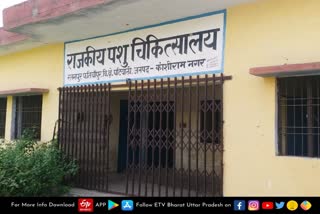 बंद पड़ा  राजकीय पशु चिकित्सालय