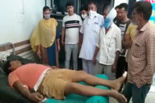 करंट लगने से युवक घायल, Youth injured due to electrocution