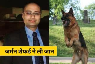 faridabad man died German Shepherd dog