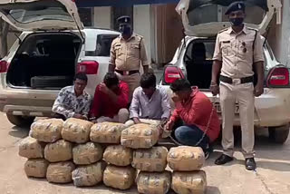 4-accused-arrested-with-40-kg-of-ganja