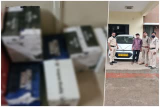Indore police caught illegal liquor
