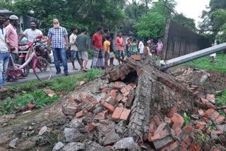 Chirang Bongaigaon refinery boundary wall broken