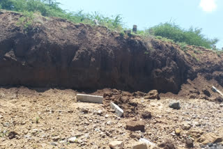 LLC soil retaining wall collapse in Hosapete