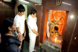 minister cp yogeshwar visits anjanadri temple