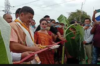 TULIRAM RONGHANG LAYS FOUNDATION STONE OF MINAREL WATER INDUSTRY IN DIPHU