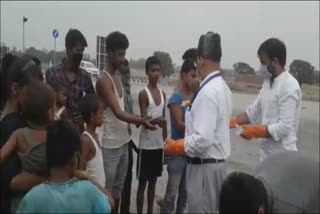 brilliant education welfare society distribute ration to needy in lucknow