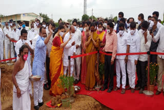 laid foundation stone for abdullapurmet police station