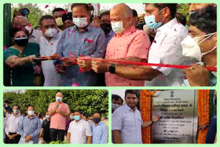 laid the foundation stone for new school