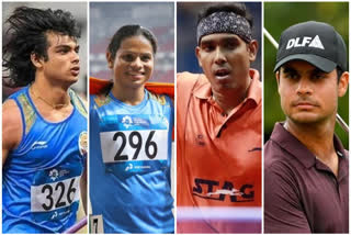 table tennis player sharath kamal, sprinter Dutee Chand, javelin thrower Neeraj Chopra, Golfer Shubhankar Sharma name Recommended For Khel Ratna Award