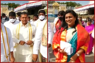 vip visits tirumala srivaru