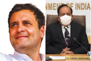 Rahul Gandhi tweets, Health Minister hits back