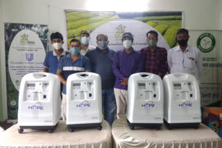 small tea planters donate oxygen concentrator for tea garden labors in Jalpaiguri