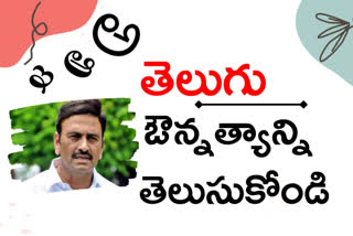 raghu rama letter to cm jagan on telugu language