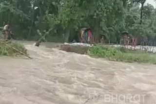 Flood in many villages of Bihar
