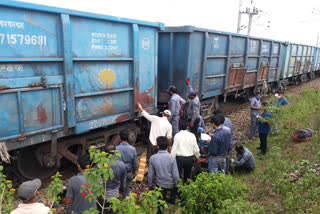 GOODS TRAIN DERAILED