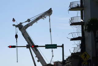 Partially collapsed South Florida condo building