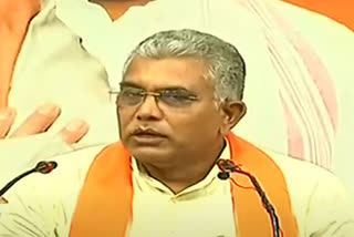 dilip ghosh claims that kolkata police create unrest situation to stop their rally