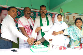 rjd workers celebrates 25th foudation day in araria