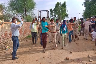 Lathibhata battle between two factions,  Lathibhata battle in Alwar