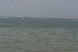 Ganges river in spate