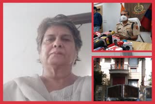 former union minister wife was murdered in vasant vihar delhi last night