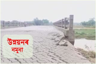 মৰাণত বিধায়ক আৰু লোক নিৰ্মাণ বিভাগৰ বিষয়াৰ আশীৰ্বাদত ঠিকাদাৰে চলাইছে লুন্ঠন