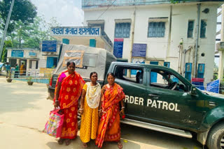 woman suffering from labor pain was brought to the hospital by BSF