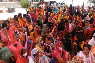 protest against inflation,  Rajasthan Mahila Congress protest