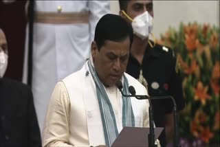 SARBANANDA SONOWAL SWEARS AS CABINET MINISTER