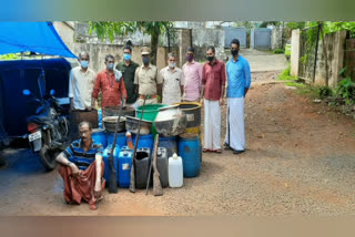 kannur illegal liquor  Alakkode illegal liquor  udayagiri-talipara illegal liquor  കണ്ണൂരിൽ വൻ വാറ്റുകേന്ദ്രം തകർത്തു  ആലക്കോട്ട് വൻ വാറ്റുകേന്ദ്രം തകർത്തു  കണ്ണൂർ വാറ്റ് വാർത്ത