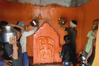 hanumana's bath by local civics to come rain different ritual follows in melghat