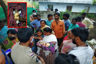 Newborn baby in hedgehogs in krishna district