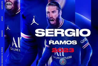 Spanish central defender Sergio Ramos has signed a two-year contract with Paris Saint-Germain