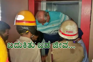 firefighters rescue three people, firefighters rescue three people from lift, firefighters rescue three people from lift in Mangaluru, Mangaluru Vidhanasoudha, Mangaluru Vidhanasoudha news, ಲಿಫ್ಟ್​ನೊಳಗೆ ಸಿಲುಕಿಕೊಂಡ ಮೂವರ ರಕ್ಷಣೆ, ಮಿನಿವಿಧಾನಸೌಧದ ಲಿಫ್ಟ್​ನೊಳಗೆ ಸಿಲುಕಿಕೊಂಡ ಮೂವರ ರಕ್ಷಣೆ, ಮಂಗಳೂರಿನ ಮಿನಿವಿಧಾನಸೌಧದ ಲಿಫ್ಟ್​ನೊಳಗೆ ಸಿಲುಕಿಕೊಂಡ ಮೂವರ ರಕ್ಷಣೆ, ಮಂಗಳೂರಿನ ಮಿನಿವಿಧಾನಸೌಧ, ಮಂಗಳೂರಿನ ಮಿನಿವಿಧಾನಸೌಧ ಸುದ್ದಿ,