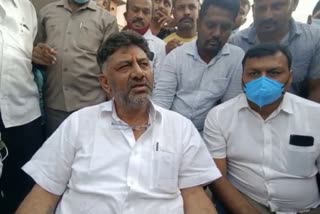 KPCC President D.K. Shivakumar slams BJP government in Mandya