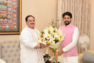 Anurag thakur met jp nadda