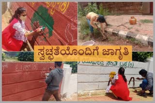 covid awareness with environmental protection in hubli