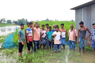 ক্যানেল বন্ধ থাকায় সংকটে হরিশ্চন্দ্রপুরের পাটচাষ