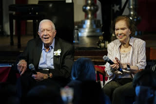 Jimmy Carter, wife Rosalynn celebrate 75 years of marriage