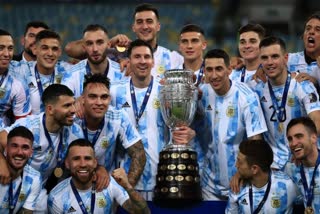 argentina won the copa america 2021  argentina won the copa america final  argentina vs brazil  foot ball match  copa america final  அர்ஜென்டினா வெற்றி  இறுதிப்போடியை வென்ற அர்ஜென்டினா  கால் பந்து போட்டி  வெற்றி