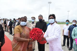 Governor Draupadi Murmu leaves from Jharkhand