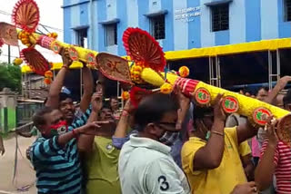 Durga Puja : Khuti Puja at howrah Sadananda Smriti Sangha