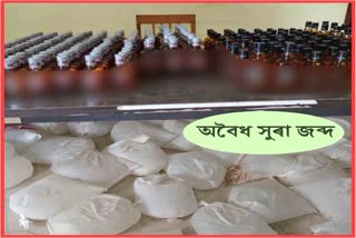 illegal liquor seized at barpeta