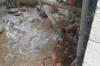 Cloud burst damage House