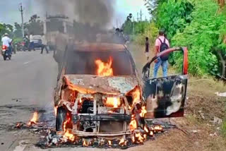 Fires from car