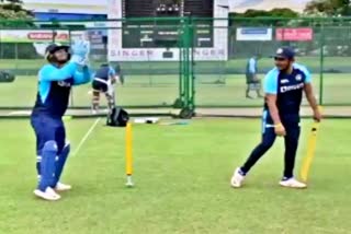 Sri Lanka  cricket practice  श्रीलंका  भारतीय क्रिकेट टीम  क्रिकेट टीम का अभ्यास  Sri Lanka VS India  भारत और श्रीलंका के बीच मैच  Sports news in hindi